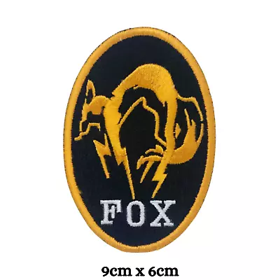 Metal Gear Solid Kojima Foxhound Fox Hound Iron On Sew On Embroidered Patch • £2.51