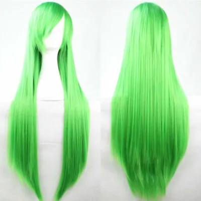 Women 80cm Long Straight Wigs Fashion Cosplay Costume Anime Hair Party Full Wigs • $7.98