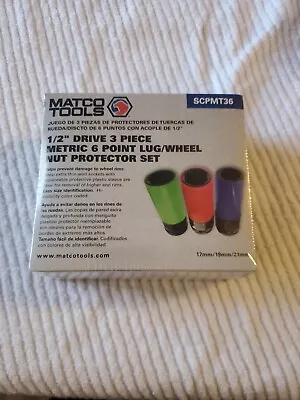 Matco S.C.P.M.T.3.6 3 Piece 1/2  Drive Metric 6 Point Lug Nut Wheel Socket Set • $64