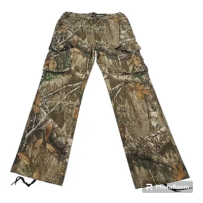 Realtree Pants Hunting Camouflage Men's Pocket Cargo Style Sz 36W-38W×32L Large  • $23