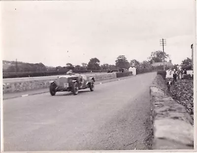 BENTLEY CAR No.7 DRIVER E.R.HALL ULSTER T.T. PHOTOGRAPH. • £12.99