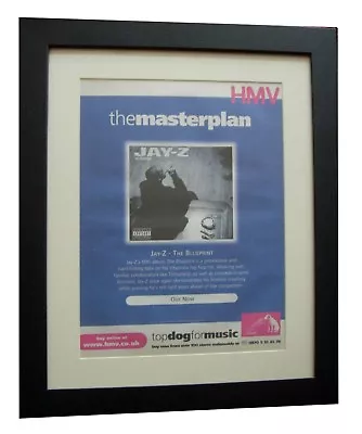 £69.95 • Buy JAY-Z+The Blueprint+POSTER+AD+RARE ORIGINAL 2001+QUALITY FRAMED+FAST+GLOBAL SHIP