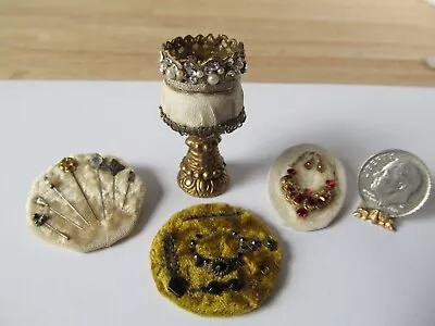 Vtg Artisan Heirloom Designs Ladies Lot Jewelry Crown + Dollhouse Miniature 1:12 • $24