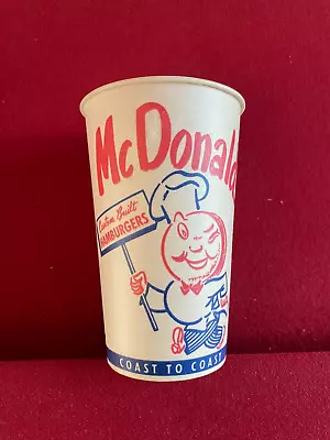 1950's McDonald's  Un-Used  SPEEDEE Logo (16oz) Paper Cup (Scarce / Vintage) • $49