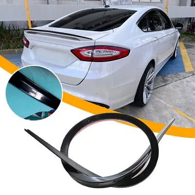 1.2M Universal Black Car Rear Wing Lip Spoiler Tail Trunk Roof Trim Accessories • $27.37