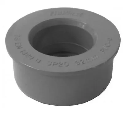 Waste Pipe Boss Adaptor - Solvent 40mm (43mm) - Bag Of 2 - NEXT DAY AVAILABLE • £8.13