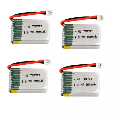 $22.75 • Buy 4PCS 701723 3.7V 150mAh Lipolymer High Rate Battery PH1.25 For Drone RC H20 U839