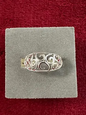 Avon Sterling Silver Open Work Ring Size 6 • $13