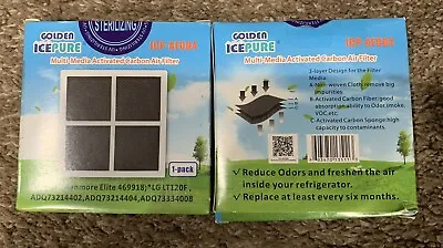 Ice-Pure Multi-Media Activated Carbon Air Filters 2 Pack ICP-AF004 Pack NEW • $6.99