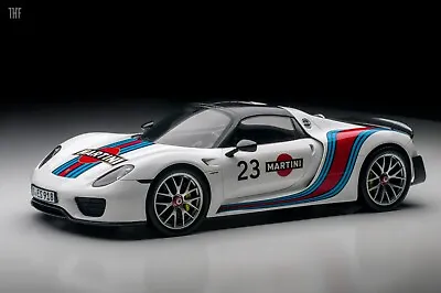1/18 Dealer/Spark Porsche 918 SPIDER WEISSACH PACk MARTINI #23 2014-WAP0210140E • $269
