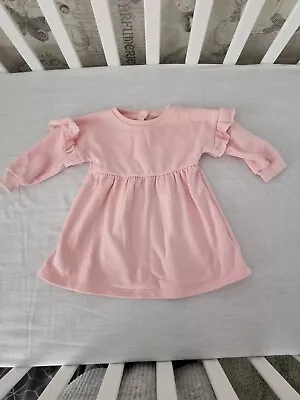 Girl 3-6 Months Pink Winter Dress • £2.49