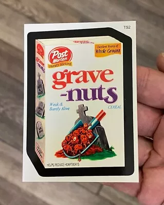 Rare Topps Wacky Packages Postcards Grave Nuts Series 3 Bonus Card TS2 • $45