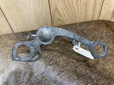 Vintage Vogt Western Silver Engraved  Concho Bit New Old Stock • $249