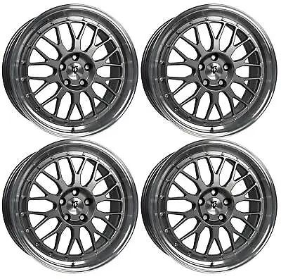 MB-Design LV1 Alloy Wheels 4x 7.5Jx18 ET35 4x100 GRAUPOL Fits Fiat 124 Abarth 12 • $3661.28