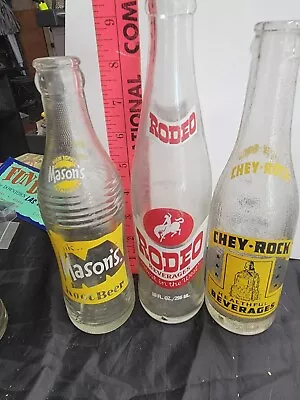 3 Vintage Soda Bottles Lot • $0.99