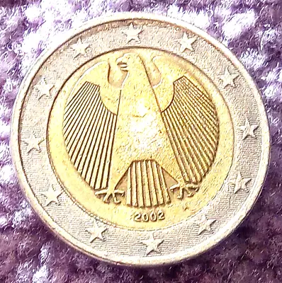 2 Euro Coin From 2002. F Germany; RARE COIN!! • $2999