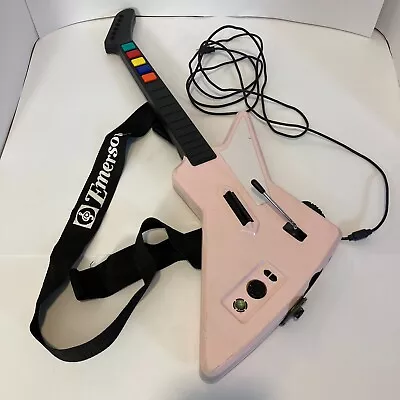 Xbox 360 Guitar Hero Gibson X-Plorer Xplorer Controller RedOctane Pink Custom • $131.25