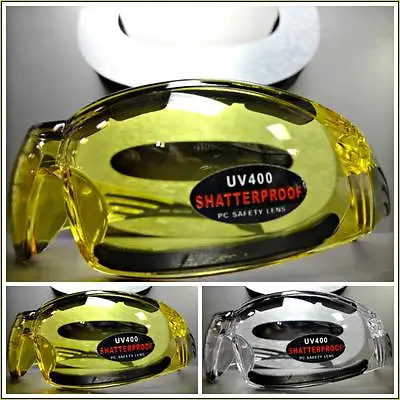 Mens MOTORCYCLE BIKER SAFETY RIDING DRIVING Day Night PADDED SUN GLASSES GOGGLES • $14.99
