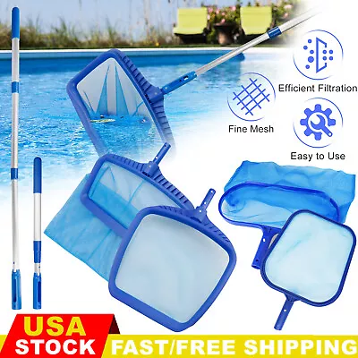 Heavy Duty Pool Skimmer Leaf Rake Net Cleaning Swimming Pool Fine Mesh Netting • $11.95