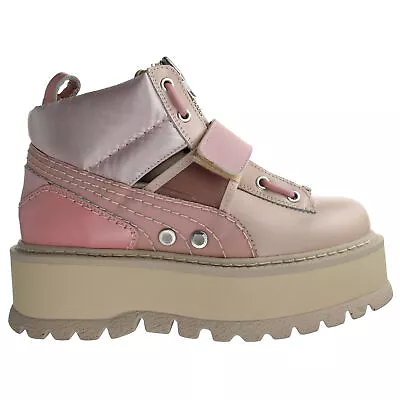 $362.98 • Buy Puma X Fenty Silver Bridal Rose Strap Up Other Leather Womens Boots 365776 01