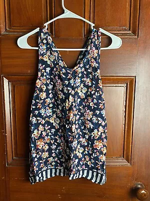 $15 • Buy Vera Bradley Pajama Lounge Tank Top Cut Vines Sz M