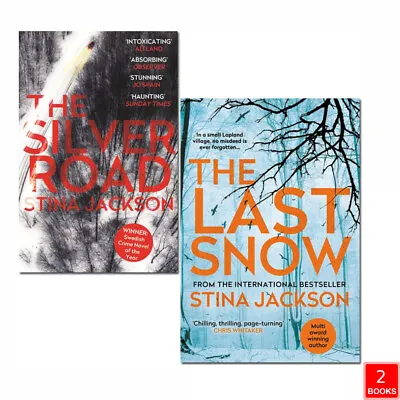 £19.99 • Buy Stina Jackson 2 Books Collection Set Silver Road,The Last Snow NEW