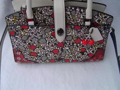 Authentic Coach Floral Print Leather Mercer 24 Satchel #37779  Euc/ln • $129.99