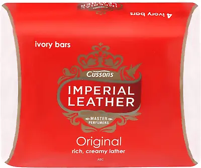 Imperial Leather Bar Soap Original Classic Cleansing Bar Multipack Of 4 X 8 32 • £22.94