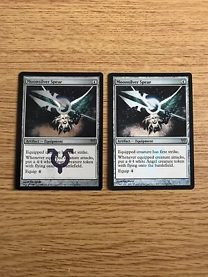 MTG Magic The Gathering Avacyn Moonsilver Spear Foil NM X2 Rare Card Set • $3.11