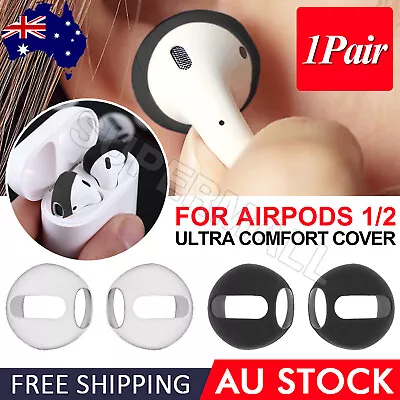 $4.99 • Buy For Apple AirPods 1/2 Ear Tips + Case Earpod Cover Silicone Ear Hook Earbud OZ