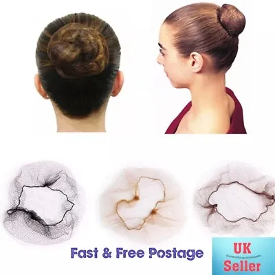 Hair Net Bun Cover Fine Snood Mesh Equestrian Slumber Sleek Invisible Cover. UK • £2.99