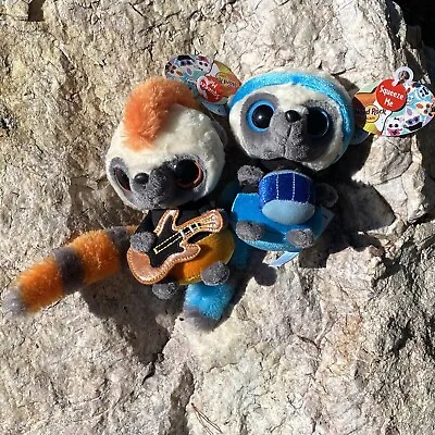 Hard Rock Cafe Dallas Guitar Drum Lot Sounds Yoo Hoo & Friends Lemur 6  Plush • £12.20