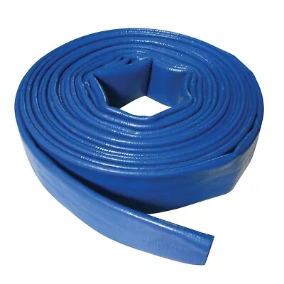 10m X 50mm Lay Flat Water Pump Discharge Delivery Hose 675246 Silverline • £8.33