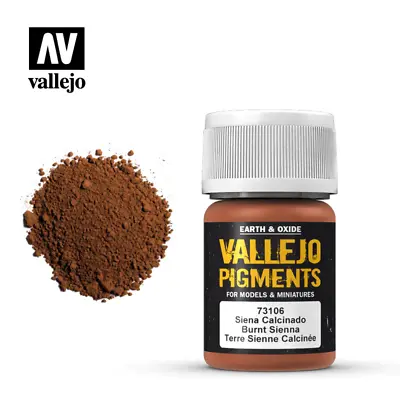 Vallejo Pigments 73.106 Burnt Sienna 30ml • $4.99