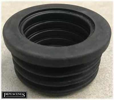 £5.89 • Buy 55mm X 40mm Rubber Soil Pipe Boss Adaptor Reducer For Tees & Strap Bosses Etc...