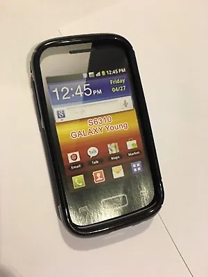 Samsung Galaxy Young S6310T Fitted TPU Flexible Gel Skin Case Black TPU6504-122 • $12.95