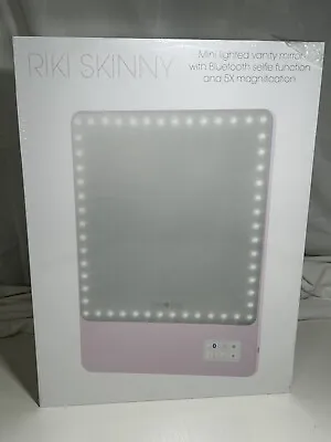 Glamcor Riki Skinny Smart Vanity Mirror With HD LEDs Bluetooth 5X Magnification • $85