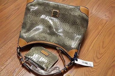 NWT Dooney And Bourke Erica Hobo With Wristlet / Taupe • $175