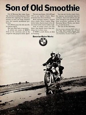 1970 BMW - Vintage Motorcycle Ad • $11.50