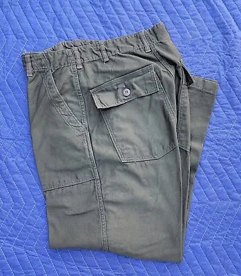 1966 US Army Cotton Sateen OG 107 Utility Pants/Trousers-30x29-Vietnam Era-EX! • $149.99