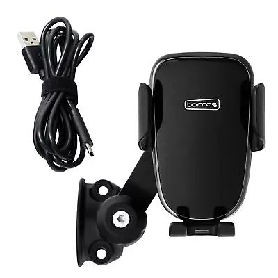 Phone Holder Bracket Mounting Wireless USB Charger Fit For Harley 1'' Handlebar • $69.80