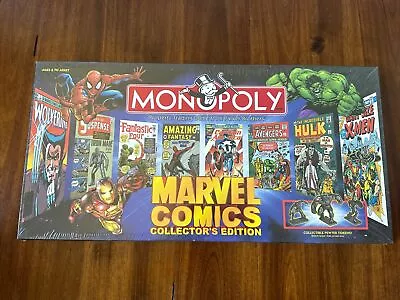 Marvel Comics Monopoly Collectors Edition 1999 Board Game Factory Sealed • $44.99