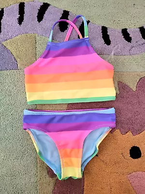 NEWXT Girls Swimming Multicoloured Rainbow Bikini 4 Years • £4.95