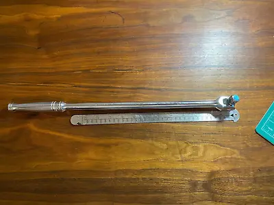 Snap-onTools USA Lightly Used 1/2  Drive 18 Long Handle Chrome Breaker Bar SN18A • $69