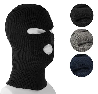 3 Hole Full Face Ski Mask Winter Beanie Balaclava Hood Tactical Snow Hat Cap Lot • $12.59