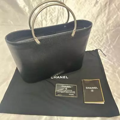 CHANEL COCO Caviar Skin Metal Handle Bag Ex 240322N • $1343.65