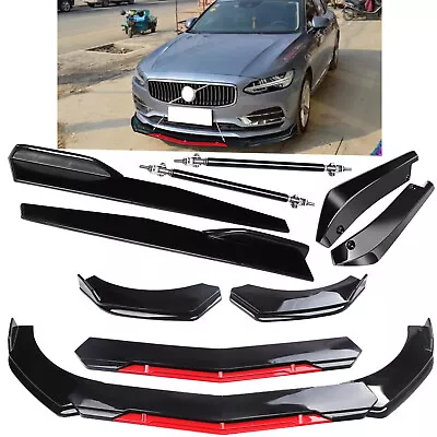 For Volvo S40 S60 S80 Front Rear Bumper Lip Spoiler Splitter Glossy Black Body K • $59.99