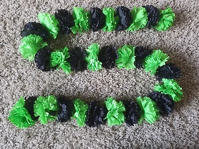 BLACK & LIGHT GREEN Dashboard Garland VW Camper T2 T25 T4 T5 Beetle  Lei Garland • £17.99