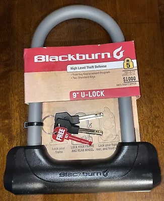 Blackburn 9” Bicycle Bike U-Lock  High Level Theft Defense (5/5) Security 2 Keys • $8