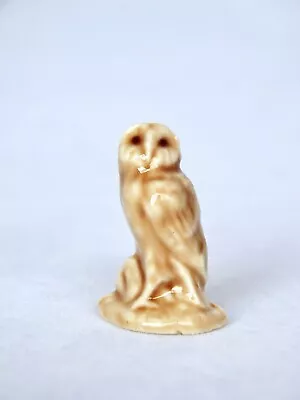 Vintage WADE WHIMSIES Light Brown Porcelain Barn Owl Bird Of Prey • £3